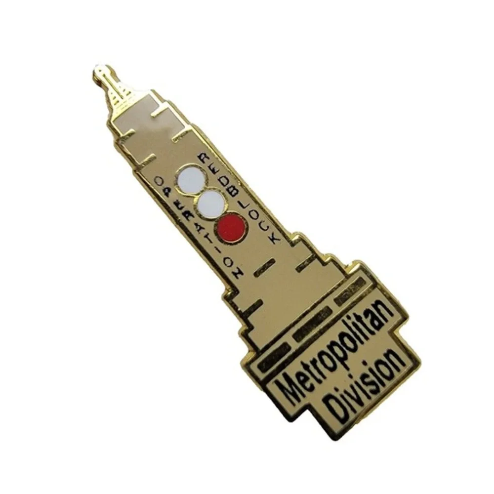 Amtrak Operation‎ RedBlock Lapel Pin Metropolitan Division Tie Tack Collectible